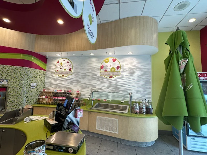 Commercial wallpaper installation in Denver office building