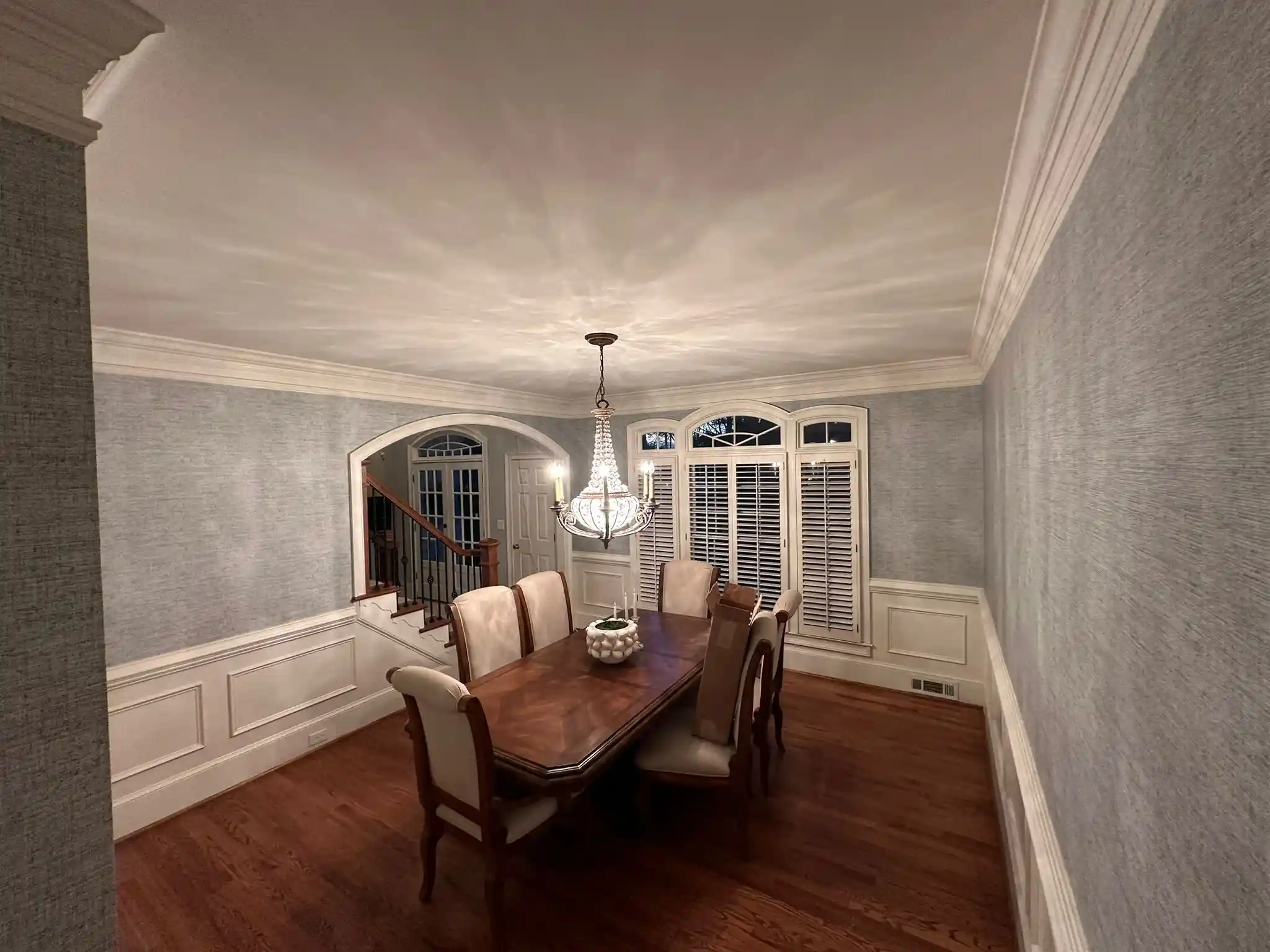 Historic home wallpaper installation