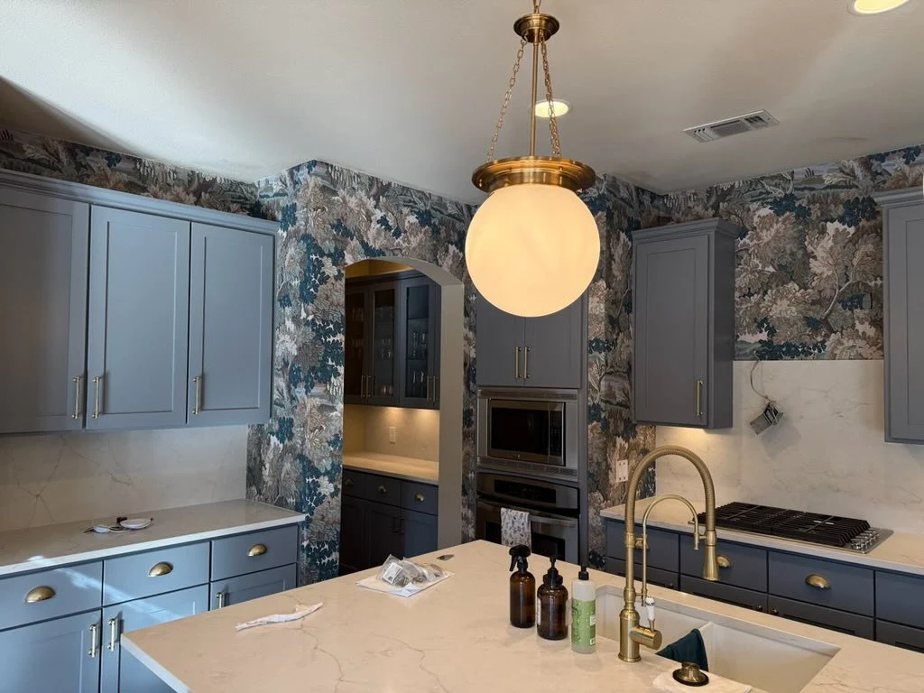 Residential wallpaper installation services